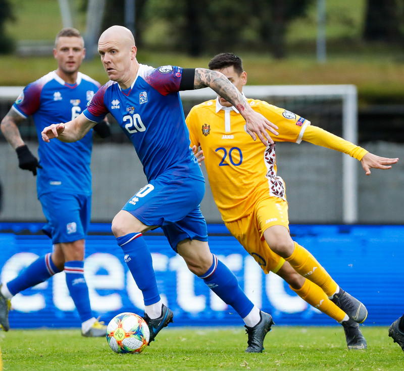 Myndaveisla frá sigri Íslands á Moldóvu í dag