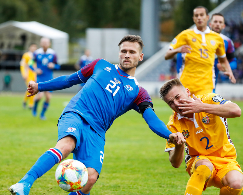Myndaveisla frá sigri Íslands á Moldóvu í dag