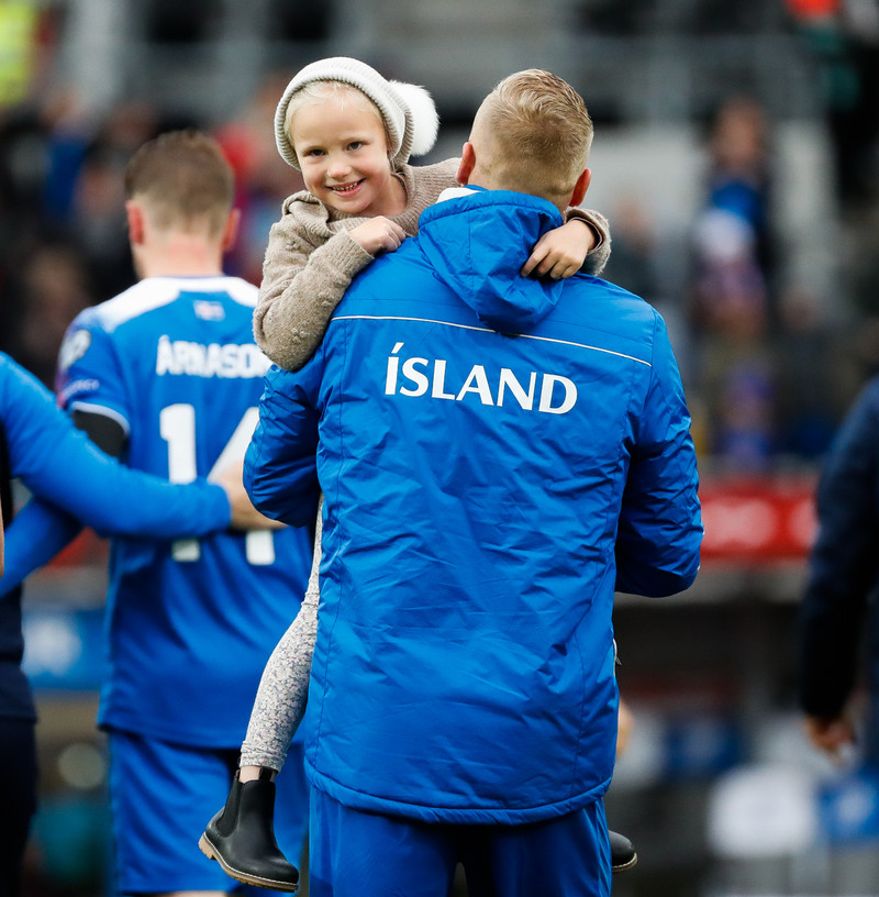 Myndaveisla frá sigri Íslands á Moldóvu í dag
