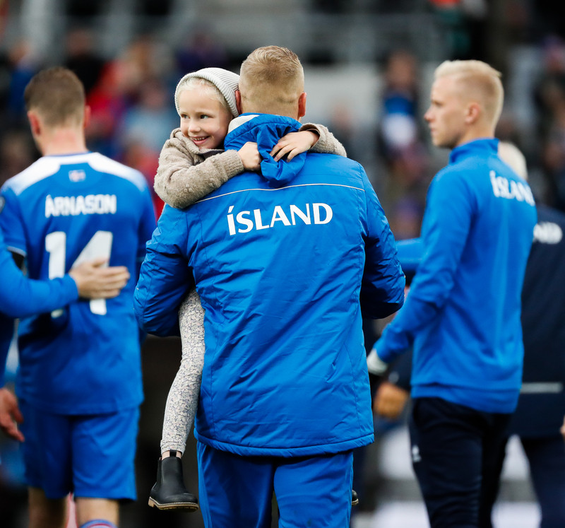 Myndaveisla frá sigri Íslands á Moldóvu í dag