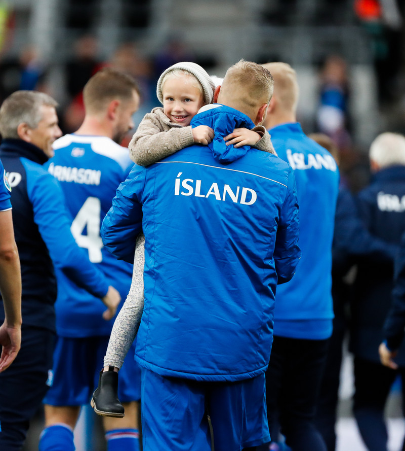 Myndaveisla frá sigri Íslands á Moldóvu í dag