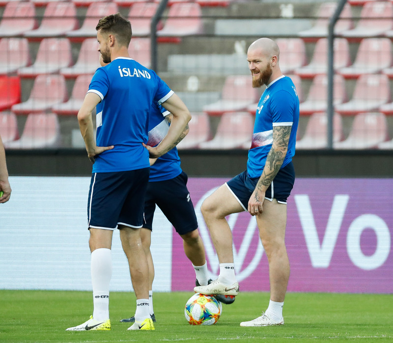 Myndaveisla frá æfingu Íslands í Elbasan í Albaníu