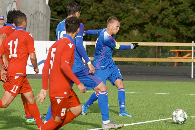 Úr U21 landsleik Íslands og Armeníu.