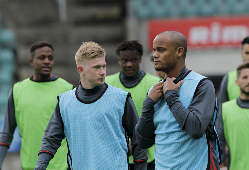 Kevin De Bruyne og Vincent Kompany