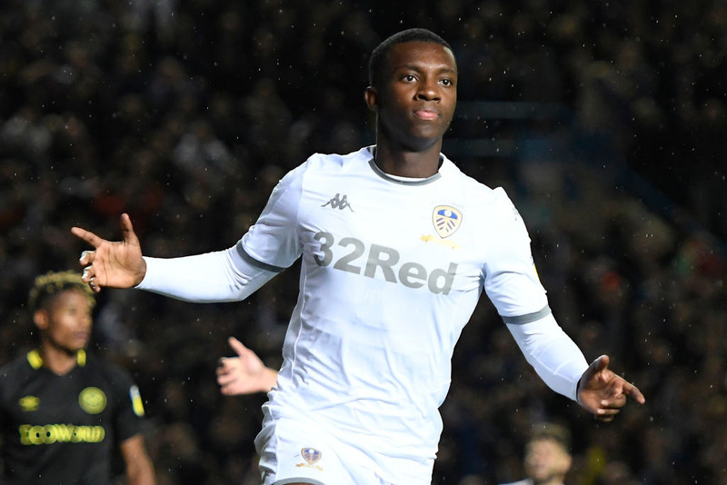 Eddie Nketiah skoraði fyrir Leeds