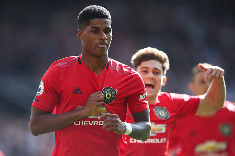 Rashford gerði sigurmarkið úr vítaspyrnu þegar United vann Leicester.