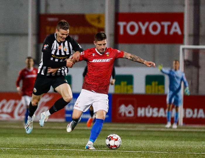 Kristinn Freyr Sigurðsson skoraði fyrstu tvö mörk leiksins