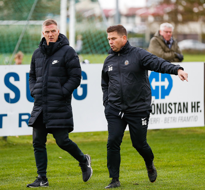 Rúnar Kristinsson og Bjarni Guðjónsson.
