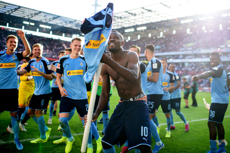 Gladbach-menn í stuði.