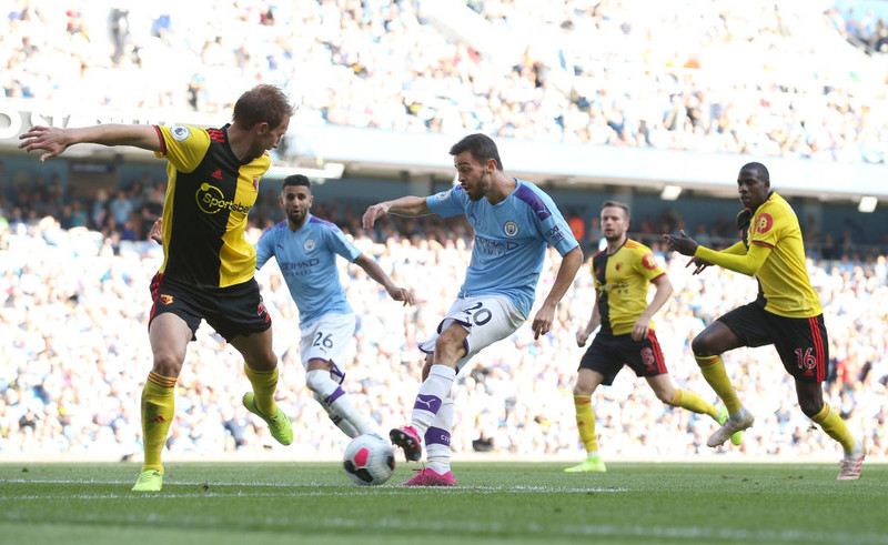Miðjumaður: Bernardo Silva (Man City) - Skoraði sína fyrstu þrennu í ensku úrvalsdeildinni.