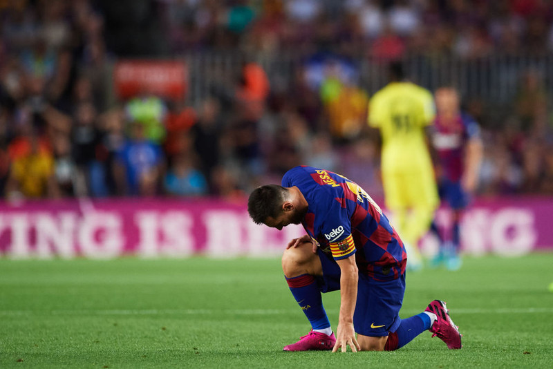 Lionel Messi skoraði fyrsta markið á tímabilinu