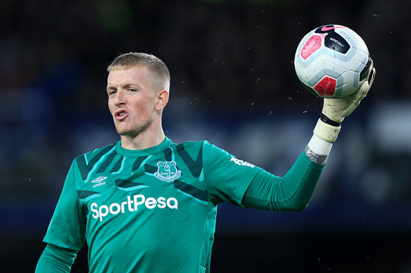 Jordan Pickford, markvörður Everton.