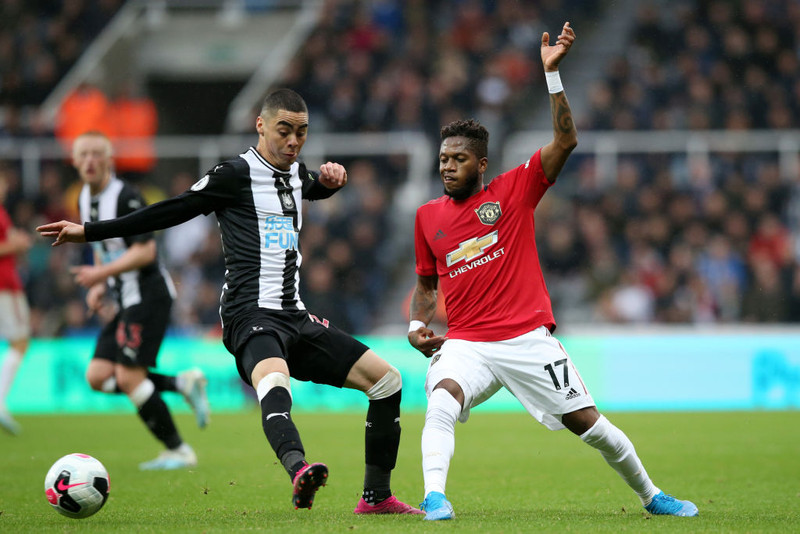 Fred í leik með Manchester United