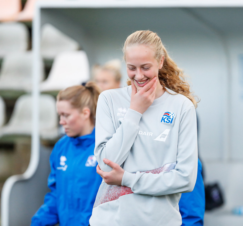 Myndaveisla: Ísland æfði á Ólympíuleikvangnum í Liepaja