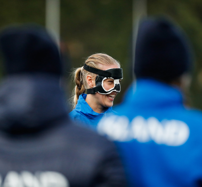 Myndaveisla: Ísland æfði á Ólympíuleikvangnum í Liepaja