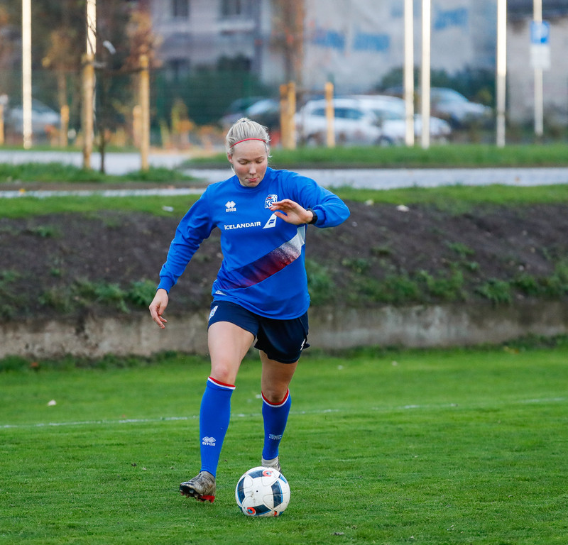 Myndaveisla: Ísland æfði á Ólympíuleikvangnum í Liepaja