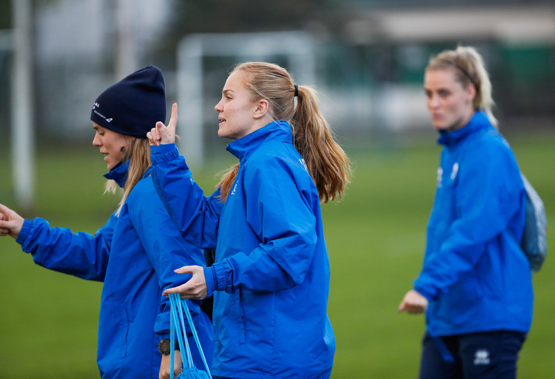 Myndaveisla: Ísland æfði á Ólympíuleikvangnum í Liepaja