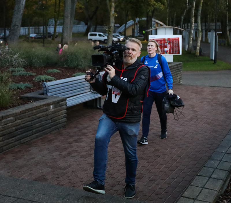 Myndaveisla frá stórsigri Íslands í Lettlandi í kvöld