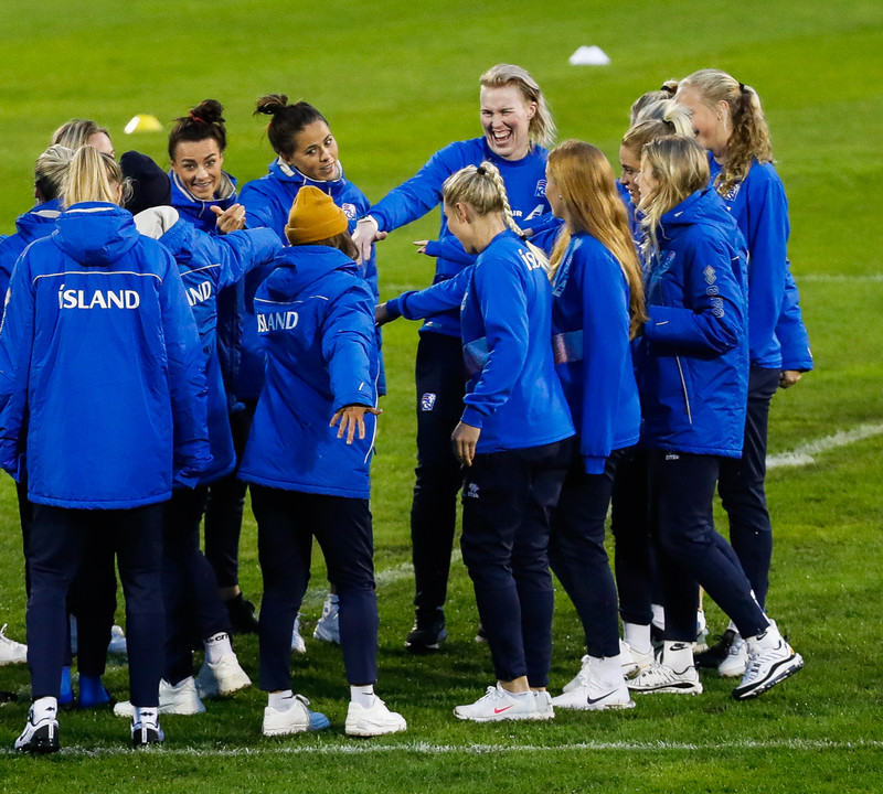 Myndaveisla frá stórsigri Íslands í Lettlandi í kvöld