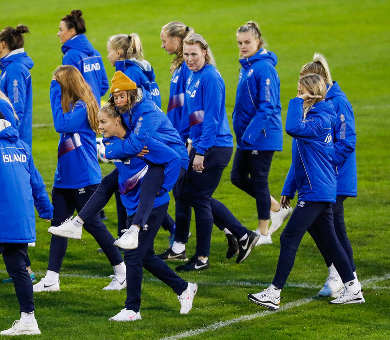 Myndaveisla frá stórsigri Íslands í Lettlandi í kvöld