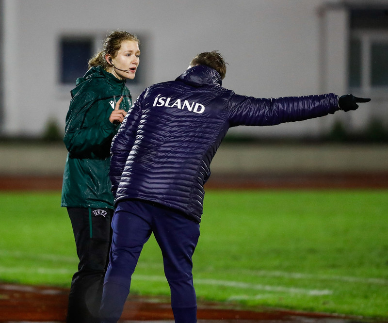 Myndaveisla frá stórsigri Íslands í Lettlandi í kvöld