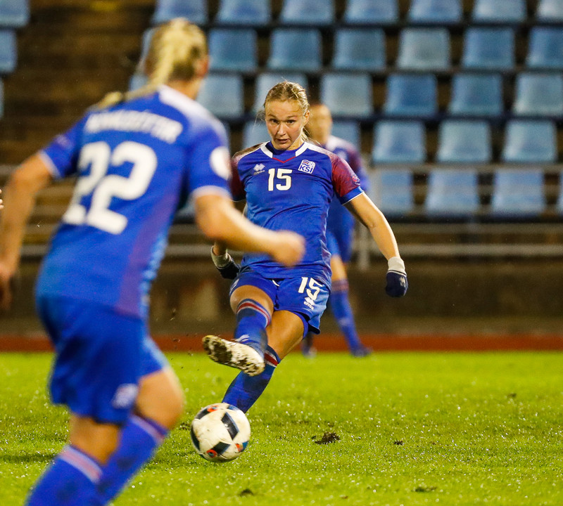 Myndaveisla frá stórsigri Íslands í Lettlandi í kvöld