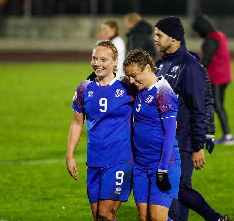 Myndaveisla frá stórsigri Íslands í Lettlandi í kvöld