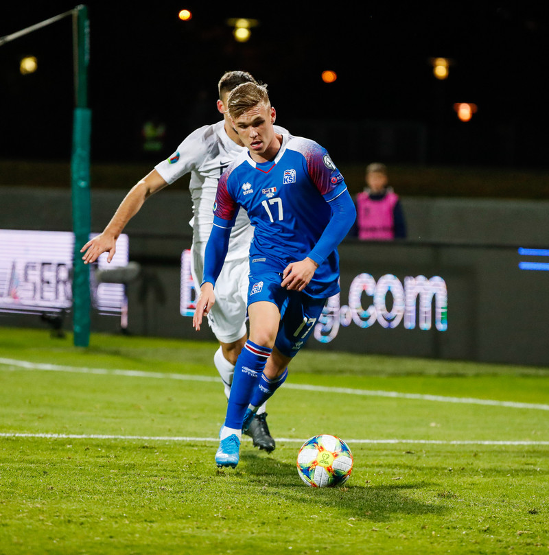 Arnór Sigurðsson er búinn að koma Íslandi yfir