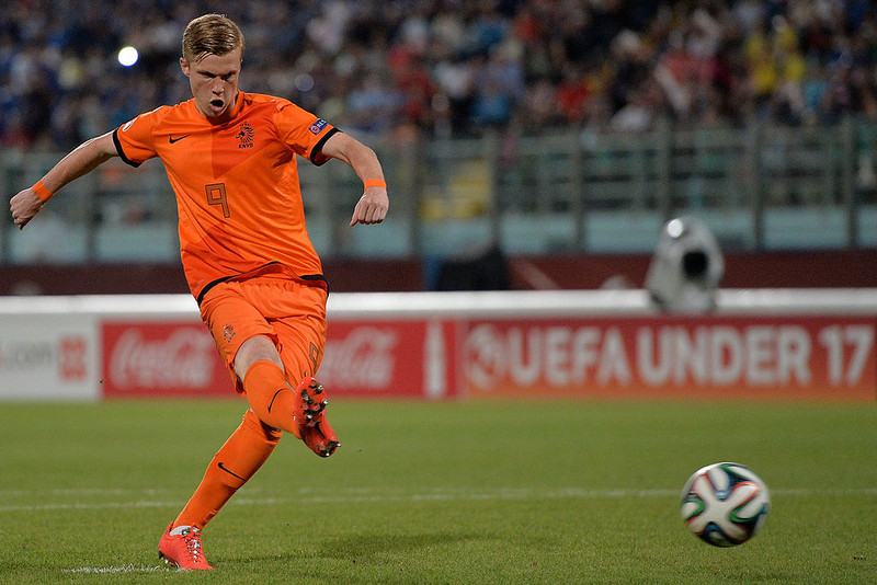 Van der Moot í U17 ára landsleik fyrir Holland árið 2014.