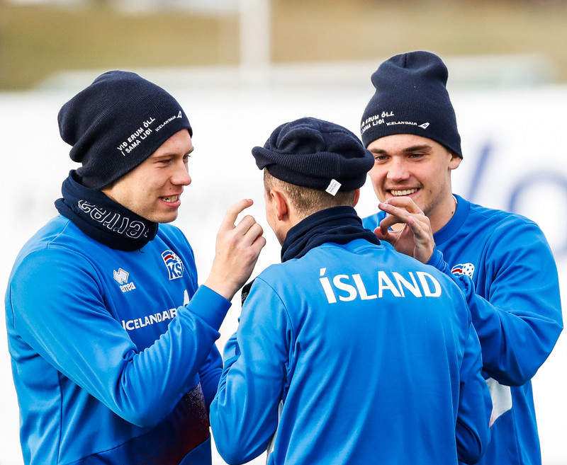 Myndaveisla: U21 æfði á Víkingsvelli í gær