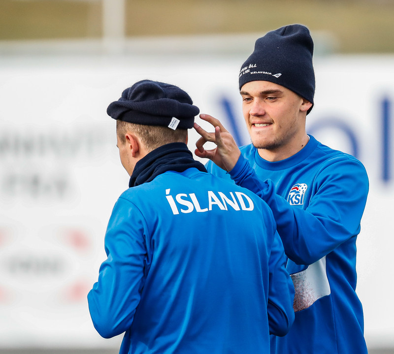 Myndaveisla: U21 æfði á Víkingsvelli í gær