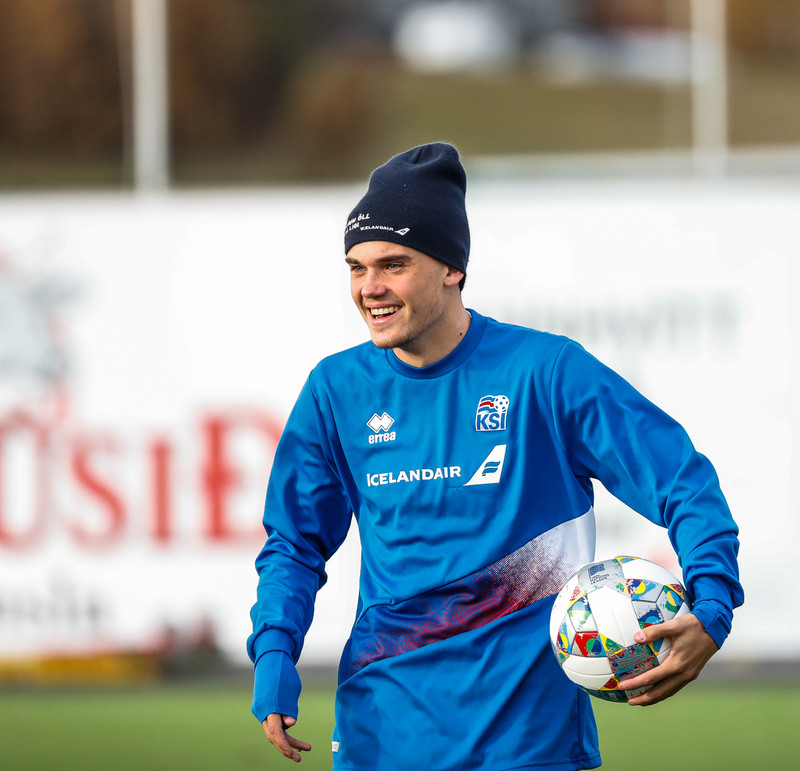 Myndaveisla: U21 æfði á Víkingsvelli í gær