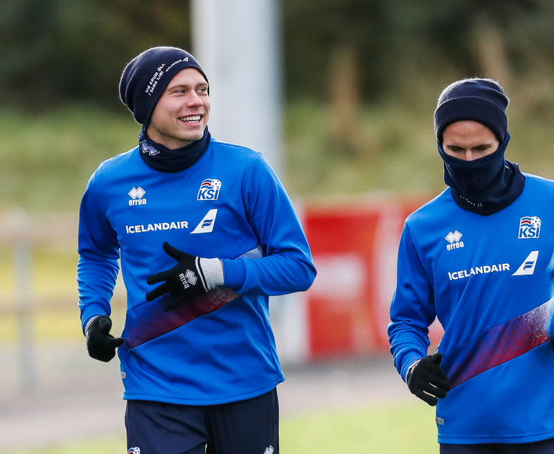 Myndaveisla: U21 æfði á Víkingsvelli í gær