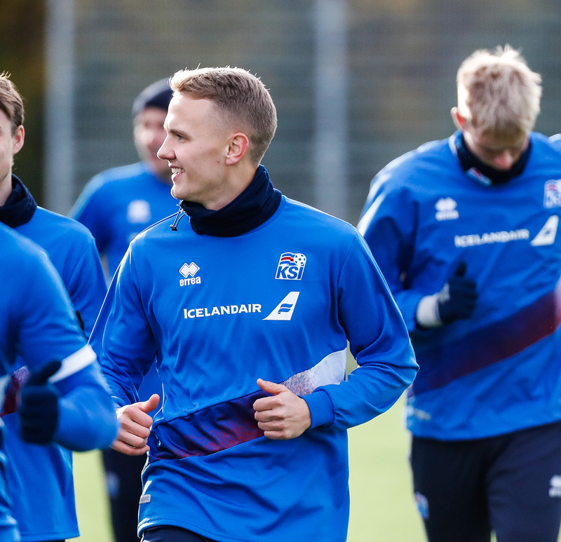 Myndaveisla: U21 æfði á Víkingsvelli í gær