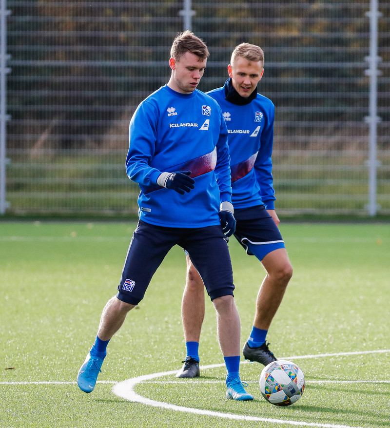 Myndaveisla: U21 æfði á Víkingsvelli í gær