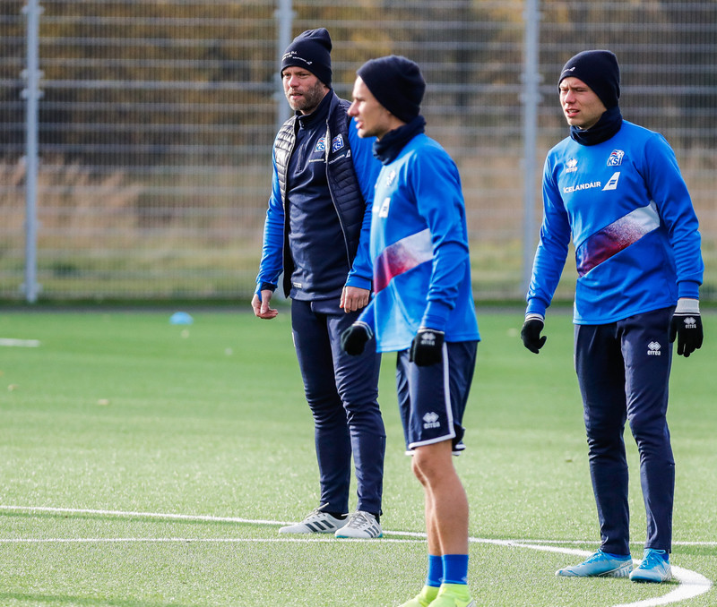 Myndaveisla: U21 æfði á Víkingsvelli í gær