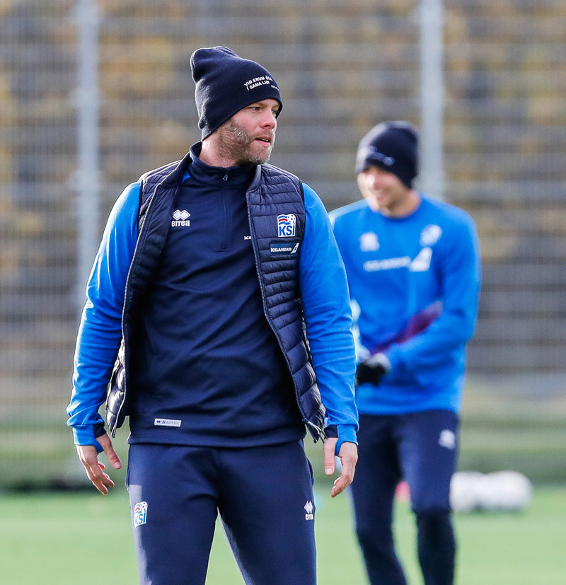 Myndaveisla: U21 æfði á Víkingsvelli í gær