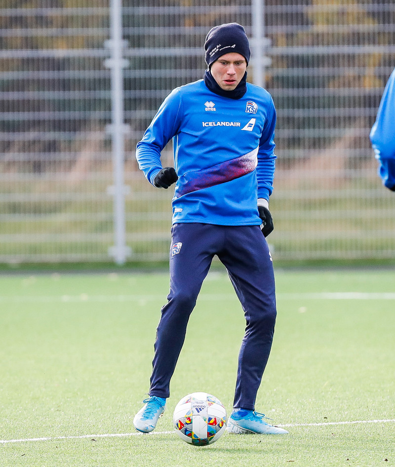 Myndaveisla: U21 æfði á Víkingsvelli í gær