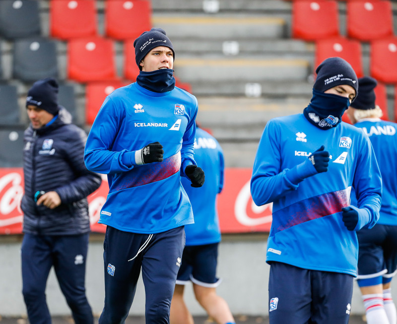 Myndaveisla: U21 æfði á Víkingsvelli í gær