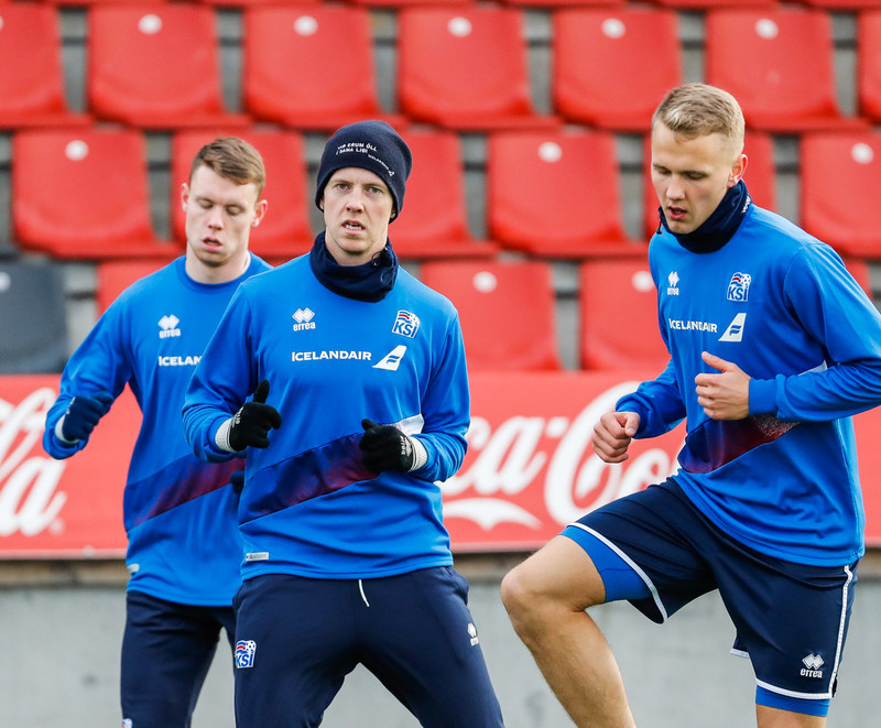 Myndaveisla: U21 æfði á Víkingsvelli í gær
