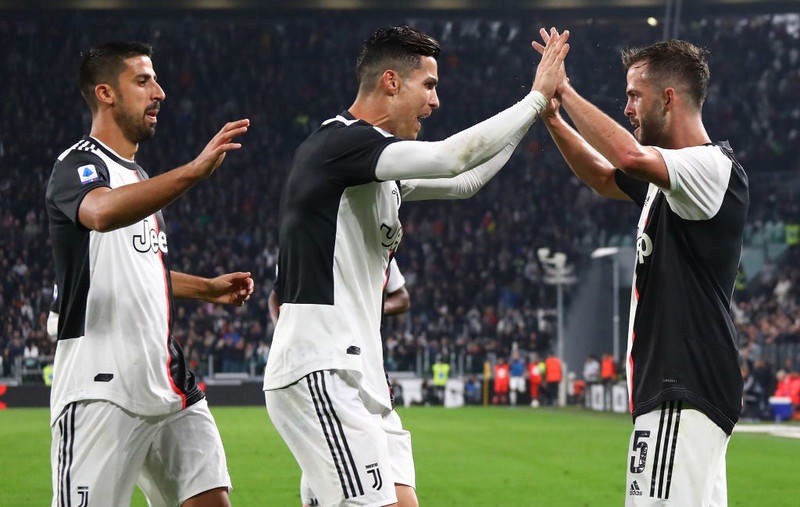 Markaskorarar Juve ásamt Sami Khedira.