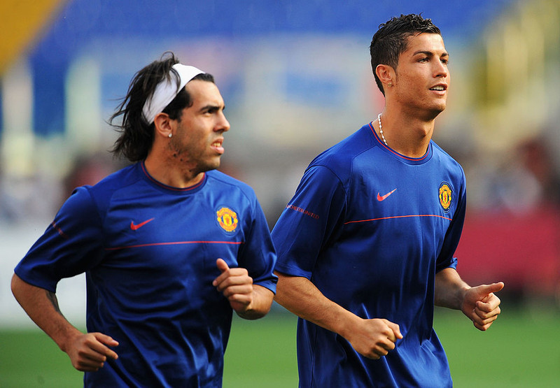 Tevez um muninn á Ronaldo og Messi