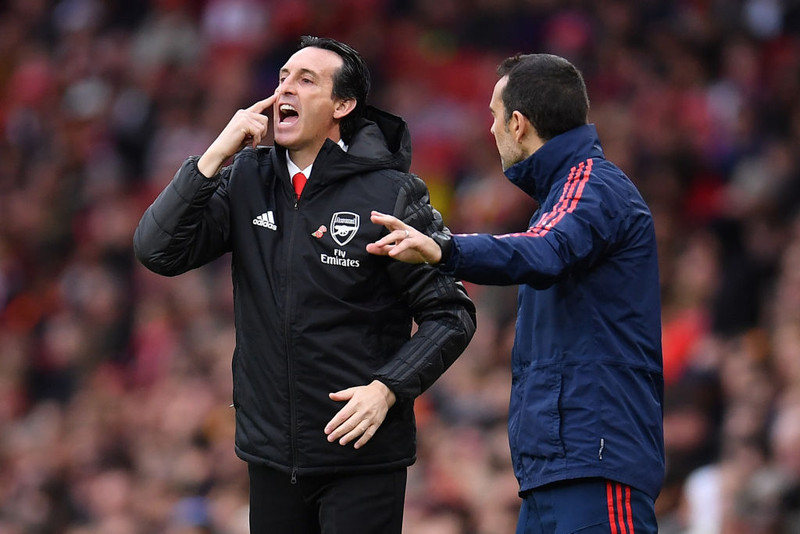 Unai Emery stjóri Arsenal.