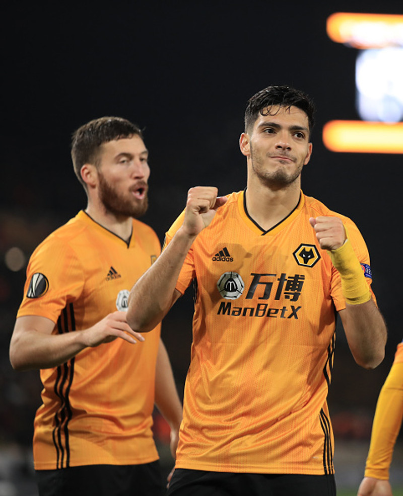 Raul Jimenez skoraði sigurmark Úlfanna í uppbótartíma.