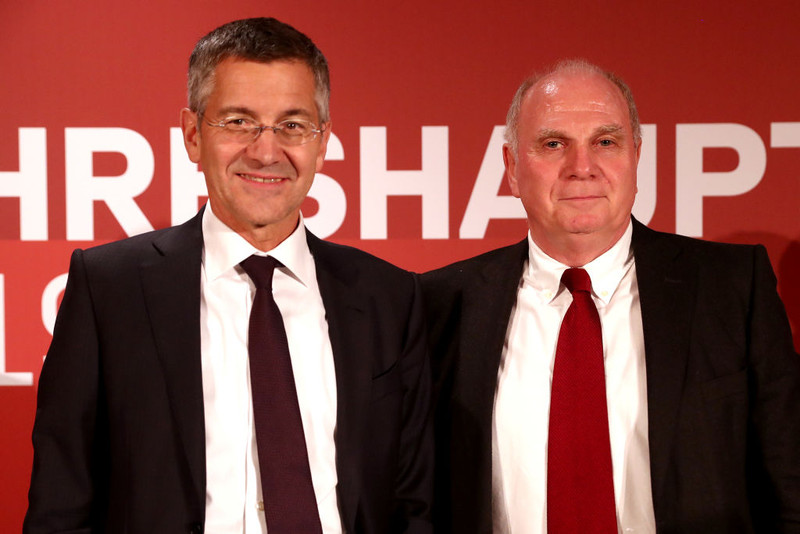 Herbert Heiner (til vinstri) og Uli Höness.