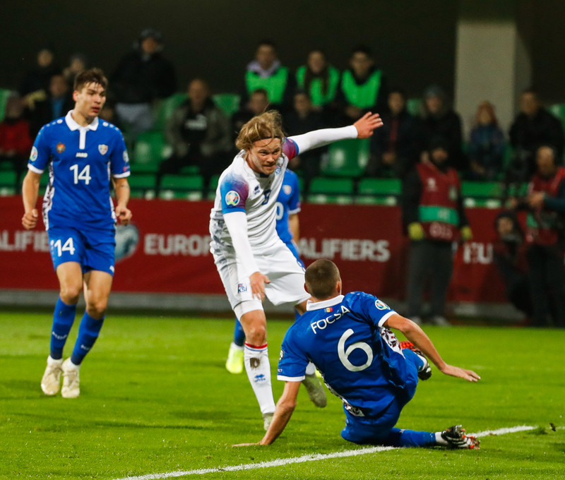 Myndaveisla: Ísland vann Moldóvu í Kisínev