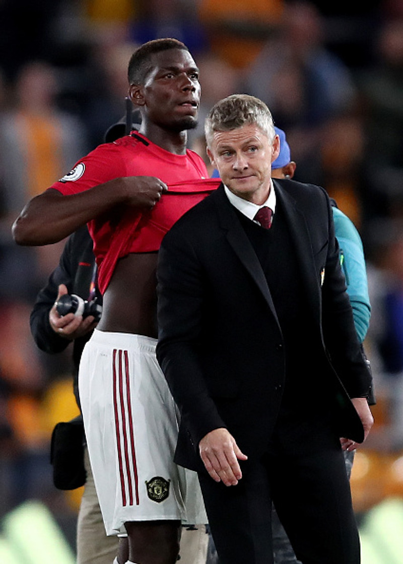 Solskjær og Pogba.