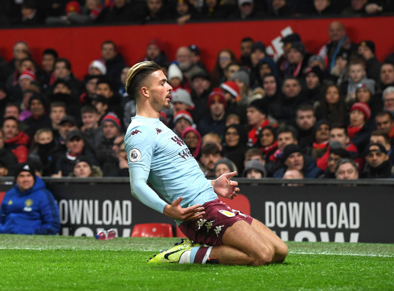 Miðjumaður: Jack Grealish (Aston Villa) - Skoraði í jafnteflinu gegn Manchester United en frammistaða hans á heildina var frábær.