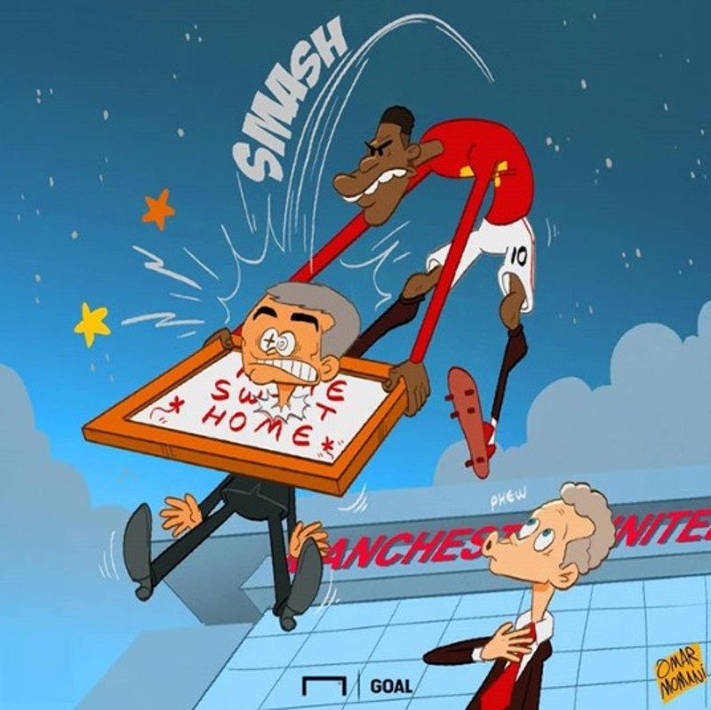 Mourinho fór tómhentur frá Old Trafford í gær.