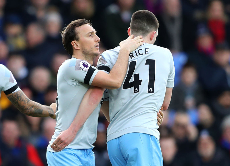 Mark Noble og Declan Riche.